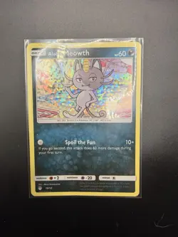 Alolan Meowth - 10/12 McDonald's Promo 2019 - Pokemon Card - Holo - Image 1