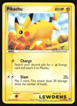 Pikachu - 57/108 - Common - EX Power Keepers - Pokemon Card - 3 - Image 1