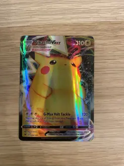 Pikachu VMAX card from the Pokemon Trading Card Game, Vivid Voltage - Image 1