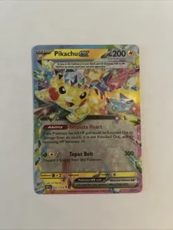Pikachu EX Holo Ultra Rare Card 057/191 SV08 Surging Sparks M/Nm Condition - Image 1