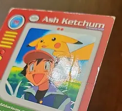 DMG! Ash Ketchum - Character Card - 1999 Topps Pokemon - TV1 Blue Label - Image 3