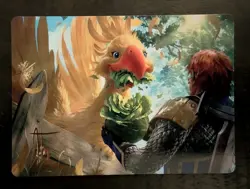 MTG Gysahl Greens Art Series 10/53 Gold Signature Final Fantasy NM Art Card - Image 1