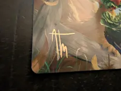 MTG Gysahl Greens Art Series 10/53 Gold Signature Final Fantasy NM Art Card - Image 2