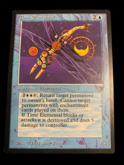 1994 Magic: The Gathering - Legends - TIME ELEMENTAL - Vintage Rare - NM - Image 1
