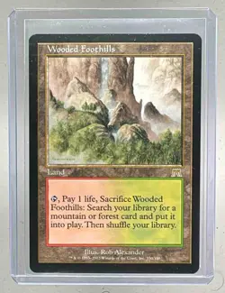 Wooded Foothills 2002 Magic: The Gathering Onslaught #330 (B) - Image 1