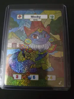 Neopets Battledome TCG Champions Of Meridell Royal Wocky Boy Card - Image 1