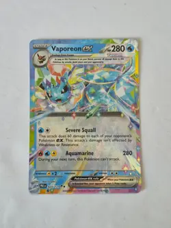 Vaporeon ex 023/131 023/131 Holo SV: Prismatic Evolutions Pokemon Holo NM - Image 1