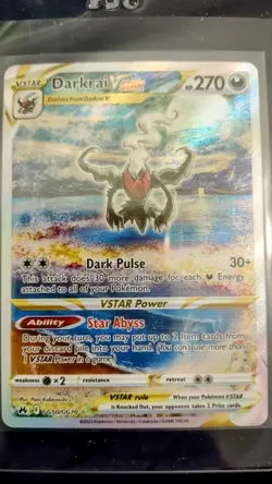 Pokemon 2023 Sword And Shield Crown Zenith GG50 Full Art/Darkrai VStar - Image 1