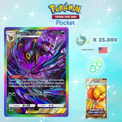 Pokemon TCG Pocket - Umbreon ex Rainbow Card (English) - Image 1
