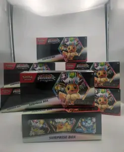Pokemon TCG Scarlet & Violet Prismatic Evolutions Surprise Box - Image 1