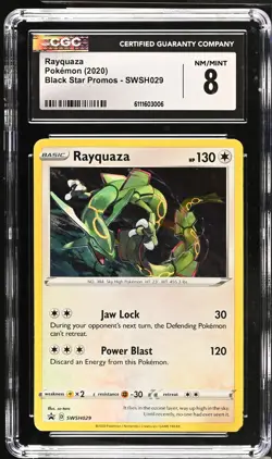 Rayquaza SWSH029 Black Star Promos Pokemon CGC 8 Nm/mint - Image 1