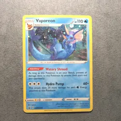 Pokemon TCG English - Sword & Shield Promo - Vaporeon SWSH072 - NM - Image 1