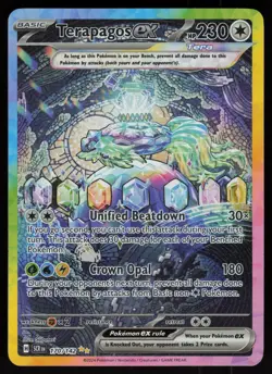 Terapagos ex 170/142 Special Illustration Rare Stellar Crown Pokemon - PQ - Image 1