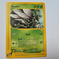 Pokemon TCG Scyther Aquapolis Set 106/147 Regular Common 2002 Basic non holo - Image 1