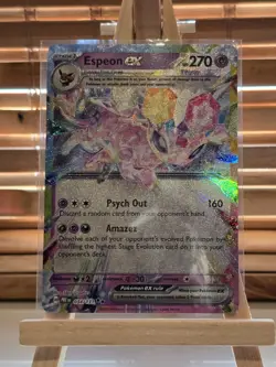 Pokemon TCG Espeon EX Prismatic Evolutions Holo Card 34/131 Near Mint Condition - Image 1