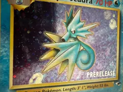 Pokemon TCG Misty's Seadra PRERELEASE Gym Heroes Holo Rare 70 HP Stage 1 English - Image 3