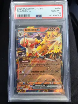 PSA 10 - 2025 POKEMON JTG EN-JOURNEY TOGETHER 024 BLAZIKEN EX | POP 62 - Image 1