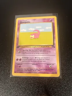 1999 POKEMON FOSSIL 1ST EDITION SLOWPOKE #55/62 - Image 1