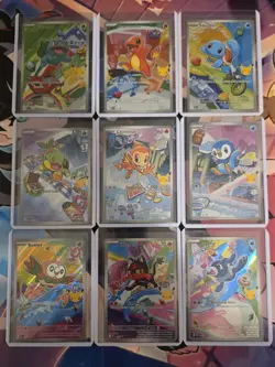 Pokemon First Partner Illustration Collection Series 1 Promo Full Set + Tyrunt - Image 1