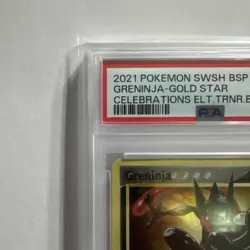 PSA 9 Greninja Gold Star Promo SWSH144 Pokemon Celebrations ETB - Image 2