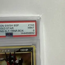 PSA 9 Greninja Gold Star Promo SWSH144 Pokemon Celebrations ETB - Image 3