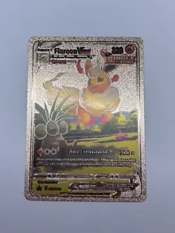 Flareon VMAX - SWSH180 Rose Gold Foil FAN ART Display Card NM/M - Image 1