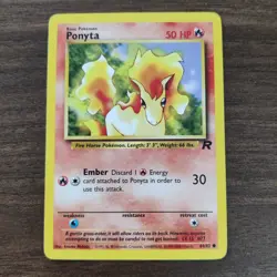 Ponyta 64/82 - LP Team Rocket - 2000 Common Pokemon TCG Card - Image 1