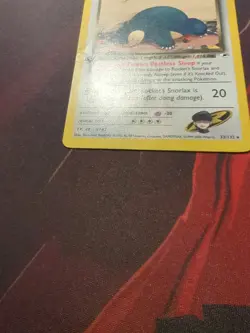 1st Edition Rocket's Snorlax 33/132 Gym Heroes Rare Vintage Pokemon Card - Image 5