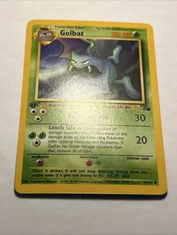First Edition Golbat Fossil 34/62 Uncommon Vintage 1999 Pokemon TCG Card NM - Image 4