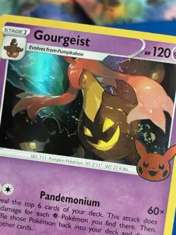 Gourgeist 077/203 Trick or Trade Booster Card Holo Stamped - Image 3