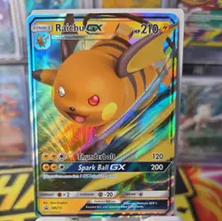 Raichu GX SM213 Sun & Moon Black Star Promo Holo Pokemon Card NM - Image 1
