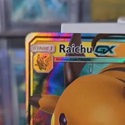Raichu GX SM213 Sun & Moon Black Star Promo Holo Pokemon Card NM - Image 3
