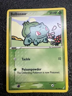 Pokemon Bulbasaur 45/100 EX Crystal Guardians Common Regular English Card - Image 3