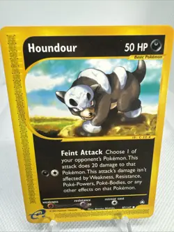 Houndour 87/147 Aquapolis Non-Holo Pokemon Card TCG - Image 1