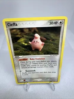 Cleffa 21/115 EX Unseen Forces Regular Rare 2005 Nintendo Pokemon Card - Image 1