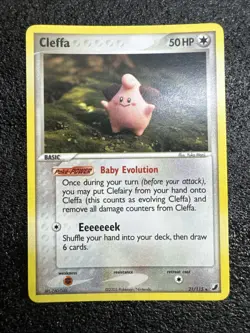 Cleffa 21/115 EX Unseen Forces Regular Rare 2005 Nintendo Pokemon Card - Image 3