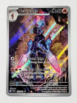 Pokemon TCG Ceruledge Illustration Rare Holo Card Sv08: Surging Sparks 197/191 - Image 1