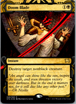 Doom Blade (Foil Etched) Strixhaven: Mystical Archives NM Foil - Image 1