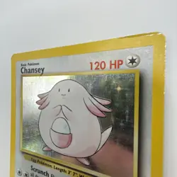 Pokemon Base Set Holo Chansey 3/102 1999 WOTC Vintage Rare Card LP/MP Condition - Image 3