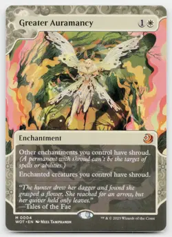 MTG Greater Auramancy 0004 Wilds of Eldraine: Enchanting Tales NM - Image 1
