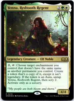 Yenna, Redtooth Regent (Foil) Wilds of Eldraine, 219 NM - Image 1