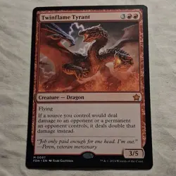 Twinflame Tyrant x 1 - MTG - NM+ - FDN 0097 - Mythic Rare Dragon - - Image 2