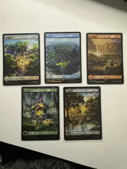 Set of 5 Chocobo Track Stamped Foil Lands (FOIL) ✅Final Fantasy ✅Magic (mtg) - Image 1
