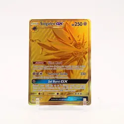 Solgaleo GX - 173/156 Ultra Prism Secret Rare Gold Pokemon - MP - Image 1