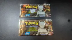 2x Pokemon The First Movie Booster Packs, Topps 1998 - Sealed - Image 1