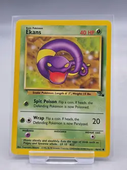 Pokemon TCG Ekans 46/62 Fossil Set WOTC 1999 - Image 1