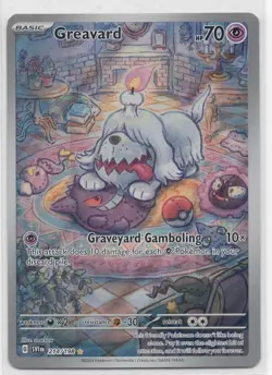 Pokemon Scarlet & Violet Greavard 214/198 Illustration Rare Near Mint - Image 1