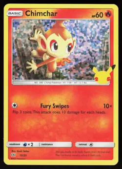 Chimchar 012/025 Promo McDonald's 25th Anniversary Promos Pokemon Holo Near Mint - Image 1