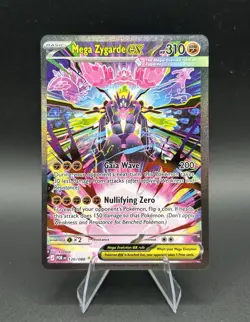 Pokemon Mega Zygarde EX Full Art Holo Rare 120/088 Perfect Order - Image 1