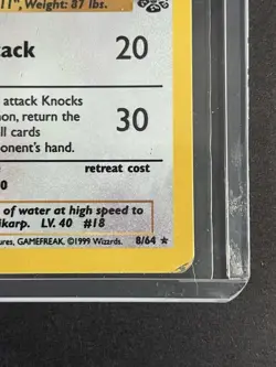 Pokemon '018 Pidgeot 8/64 Holo Rare Vintage WOTC 1999 LP - Image 3